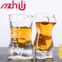 mzl创意耐热猛男玻璃小酒杯高清少女中国人体艺术人体杯图片大全邮乐官方网站