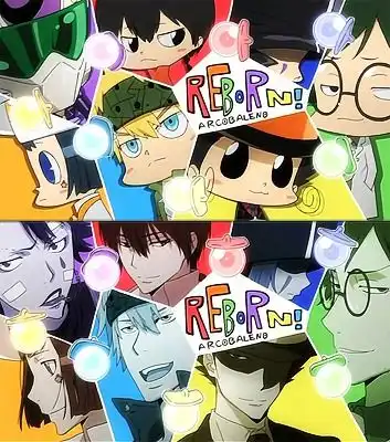 家庭教师的彩虹之子,分别叫什么名字要有图片哦最好是婴儿十年后的,谢谢