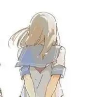 二次元女生头像背影一对两张