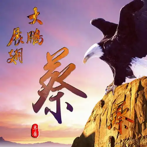 高瞻远瞩,大鹏展翅,12张雄鹰霸气姓氏头像送给你