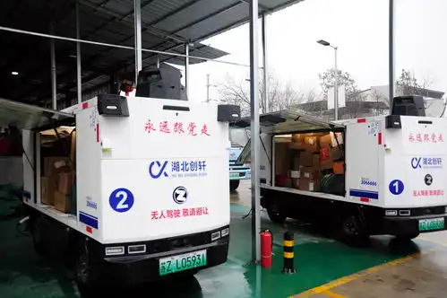 湖北崇阳无人快递车驶进小山村