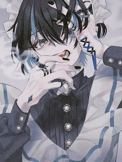 二次元男生插画素材