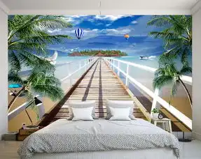 蓝天白云海景椰树图片素材psd设计图下载其他其他大全编号15850951