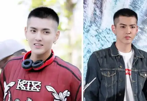 吴亦凡留起了长发,还扎了个小辫子,外披风衣型男范尽显