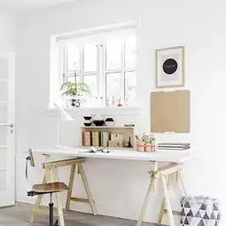 清新白色小户型单身公寓90㎡楼梯隐藏在死角里的生活痕迹效果图