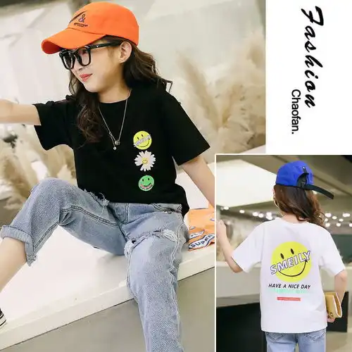 女童短袖t恤夏季2020新款中大童9儿童韩版上衣12岁女孩洋气夏装潮