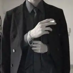 黑色简约绅士领带头像半身领带成熟男人专用头像