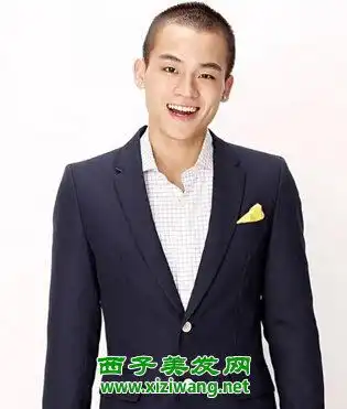 圆寸头男生短发发型清爽又帅气