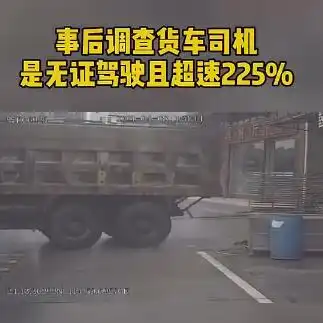 胆真大广东河源一男子驾驶无牌无证重型自卸货车上路造成1死2伤事故被捕