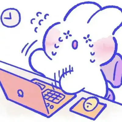 晚街可爱兔子手绘头像软萌兔