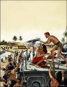 充满了男性荷尔蒙浪漫的二战题材插画