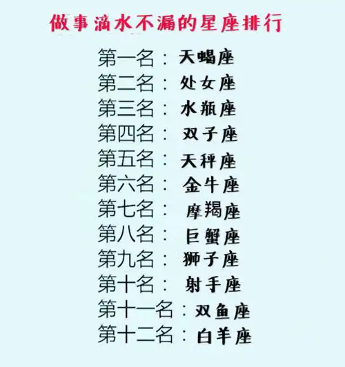 12星座中,谁做事滴水不漏,谁情商高却不爱交友,谁经商能力一流