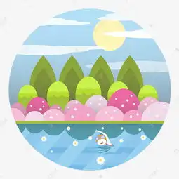 矢量卡通手绘春天春日风光游泳素材图片免费下载高清psd千库网图片编号11815107