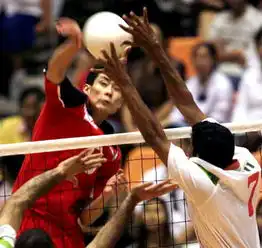 98曼谷亚运会中国男排30胜印尼男排