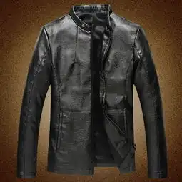 维杰斯2018春装新款男装皮衣外套男士韩版修身机车皮衣潮男款时尚休闲立领皮衣外套男图片大全邮乐官方网站