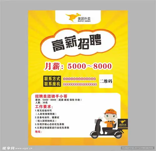 美团外卖招聘设计图dm宣传单
