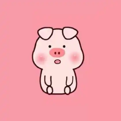 卡通小猪情侣头像一对两张,很喜庆特别的萌的