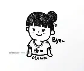 8张粗线条人物头像简笔画