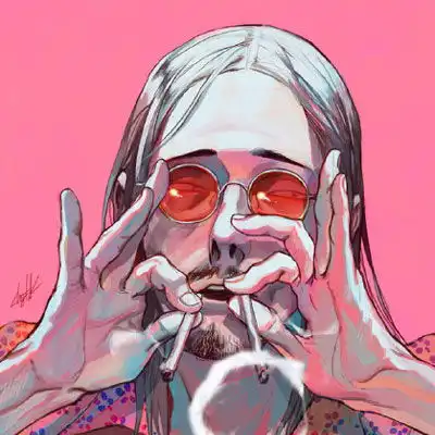 成熟大叔头像动漫图片黑白成熟大叔微信头像