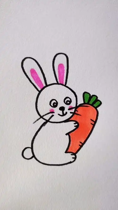 简笔画画小兔子