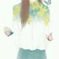 绿色白框头像女生微信头像图片大全