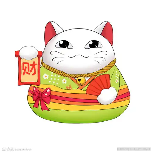 招财猫设计图卡通设计