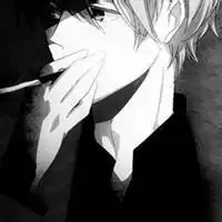 谁有男生抽着烟的黑白头像