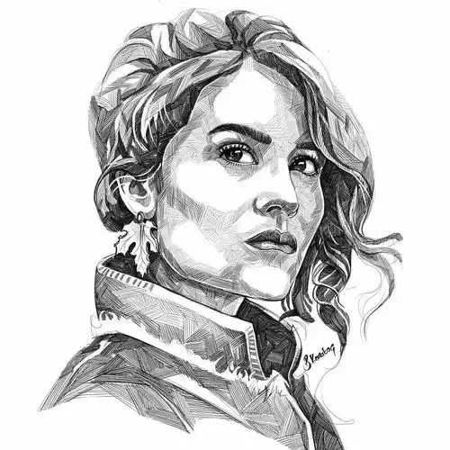 用这样的线,画出这样的素描,不是一般的高手