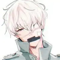 戴着口罩男漫头