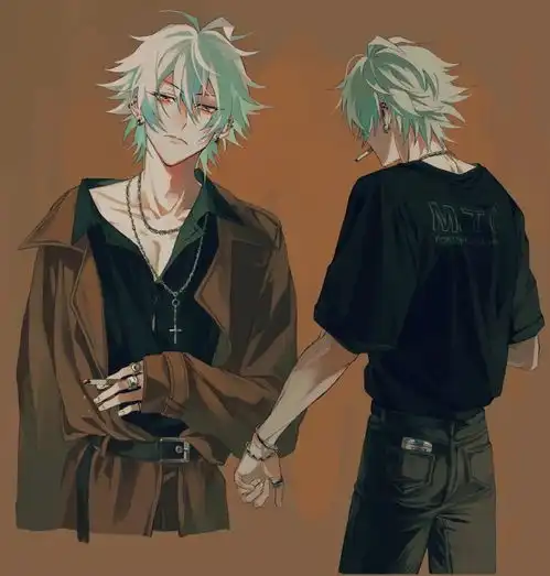 插画壁纸我氪爆帅哥身材比例好绝画风好看二次元动漫男生
