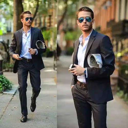 时尚博主的绅士穿衣搭配