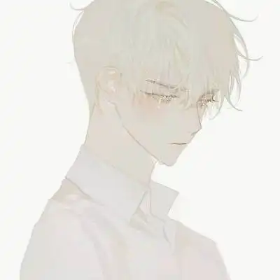 帅气撩人高冷动漫男头二次元高冷侧脸男头像