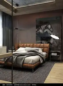 深色男人味卧室