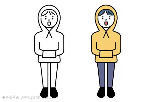 男孩女孩简笔画大全集