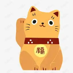 金色可爱招财猫素材图片免费下载高清卡通手绘png千库网图片编号7324456