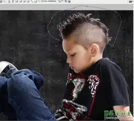 ps人像合成教程设计发着红光的潮流小男孩子3