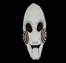 求ps高手给做一幅电锯惊魂主题面具做头像要黑色背景