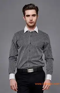 男士衬衫黑白条纹提花纯棉衬衫男装定制,男士衬衫黑白条纹提花纯棉衬衫男装定制生产厂家,男士衬衫黑白条纹提花纯棉衬衫男装定制价格