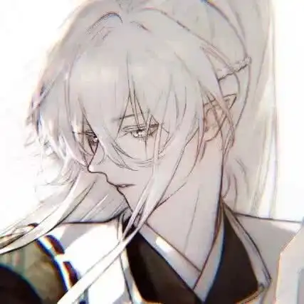 古风动漫忧郁系男头我与春风皆过客,你携秋水揽星河