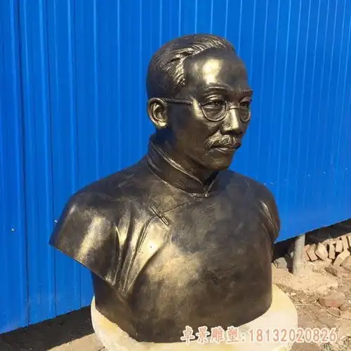 蔡元培铜雕景区蔡元培紫铜雕塑厂