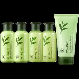 领券30元后194元innisfree官方韩国悦诗风吟绿茶平衡洁面水乳套装5件补水保湿控油