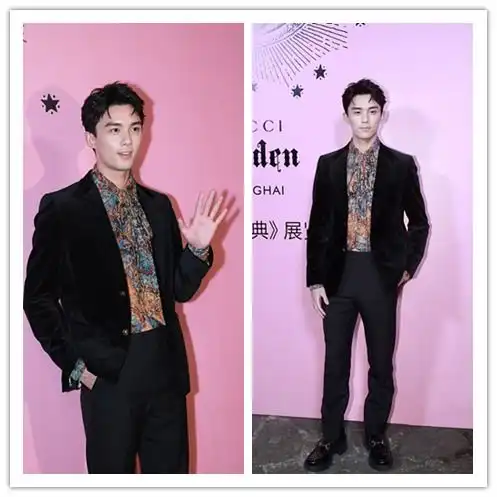 吴磊真的是越来越有男人味了,穿西服不穿衬衫,怪不得女粉这么多