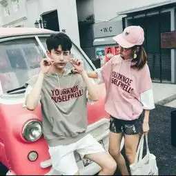 搞怪霸气的情侣yy头像一对两张个性情侣头像男生俊女生美