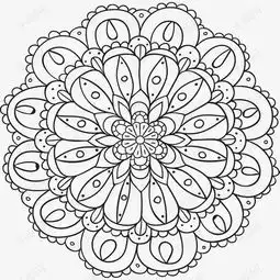 抽象的曼陀罗花纹素材图片免费下载高清psd千库网图片编号9161123