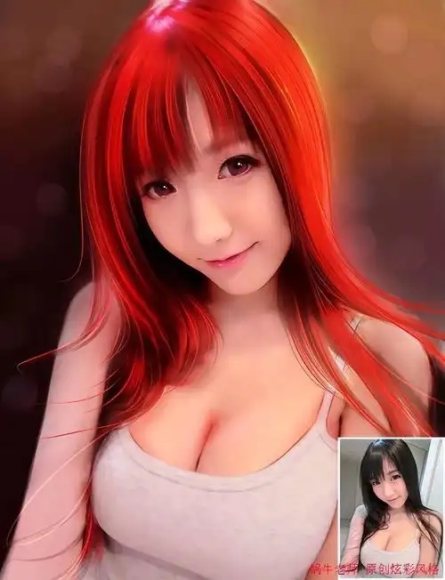 ps教程pssai如何把女孩图片转为水灵清爽的手绘效果