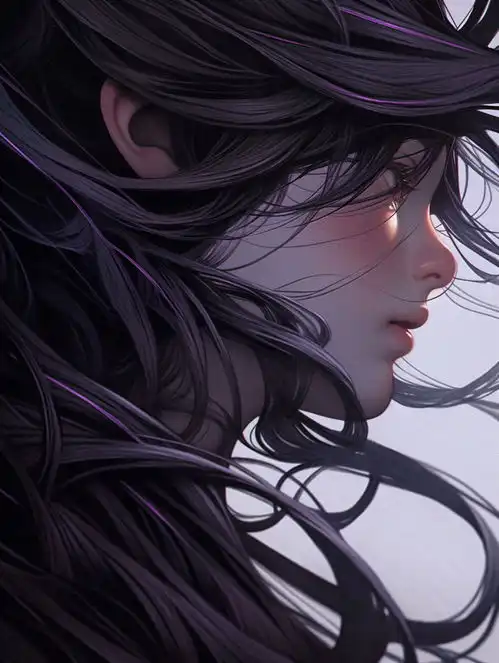 紫色风格头像人工智能midjourneymidjourney人物