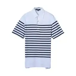danielcremieux男士polo衫黑白条纹