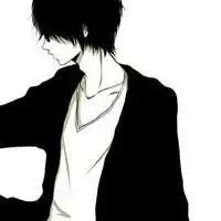 谁有男生侧面的漫画黑白头像