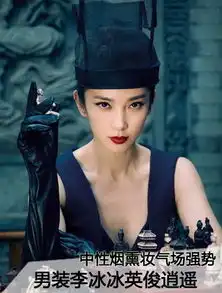 李冰冰中性烟熏气场强势中性烟熏妆气场强势男装李冰冰英俊逍遥onlylady女人志