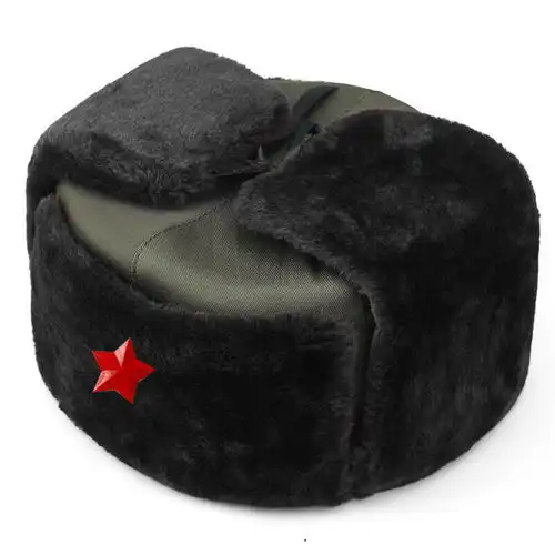 黑白大雪花针织加厚雷锋帽子户外滑雪东北棉帽大码男女冬天韩版潮